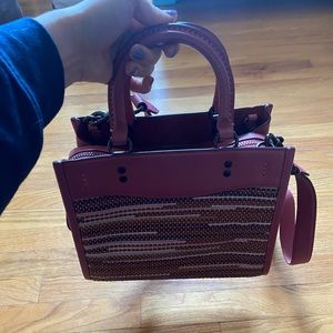 COACH Rogue 25 upwoven leather